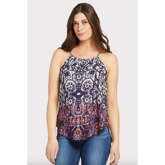 NEW Evereve Allison Joy Mabel Tank Top Patterned Size Small Boho Sleeveless - Picture 11 of 12